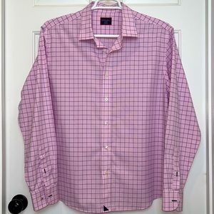 UNTUCKit Long Sleeve Shirt Size XL Pink, White, Navy